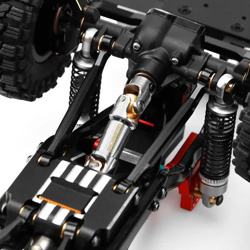 Miniatura 5 de GLOBACT para TRX4M eje de transmisión de acero inoxidable 1/18 RC Crawler actualizaciones accesorios (plata, 2 piezas)