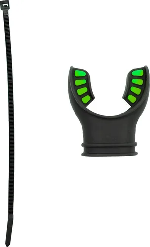 Miniatura 5 de Scuba Choice Ultra Black Silicone Mouthpiece with Regulator Tie – Comfortable, Durable, Compatible – Fits Most Regulators & Snorkels for Diving and