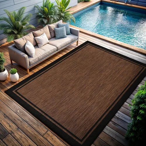 Miniatura 67 de CAMILSON Alfombra para exteriores, alfombras modernas para patios interiores y exteriores, tapetes de cocina y pasillo, alfombra lavable para porche