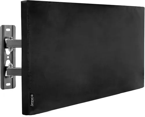 SereneLife Funda de TV impermeable para TV de 40 a 42 pulgadas, para interiores y exteriores, resistente a la intemperie con cubierta inferior, tela