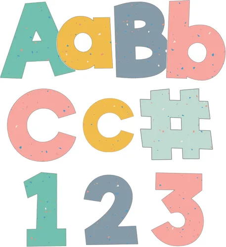 Miniatura 22 de Carson Dellosa 152 Piezas Letras Coloridas de Pizarra para Tablón de Anuncios de 4 Pulgadas para Aula, Letras del Alfabeto en Mayúsculas, Números