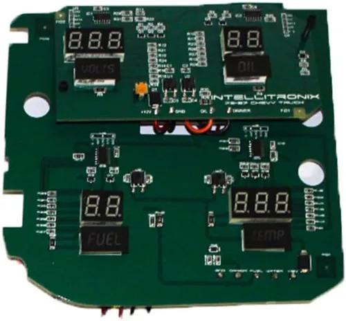 Miniatura 5 de Panel de medidor digital LED compatible con Chevy Truck 1973-87 (azul)