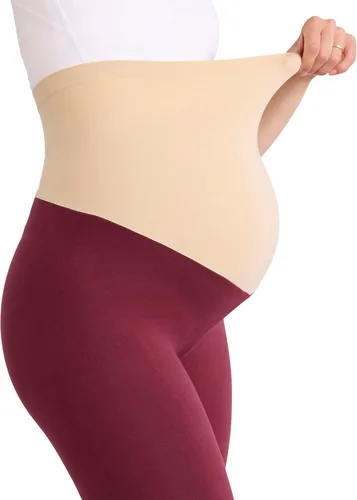 Miniatura 10 de Motherhood Maternity Leggings esenciales elásticos de longitud completa para mujer, ajuste secreto sobre el vientre