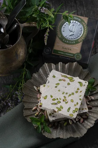 Miniatura 5 de Garisar Tahini Halva 60% Tahini – Halva – Halva de pistacho – Halva turca – Chocolate de caramelo – Postres – Dulces de Oriente Medio – Delicias