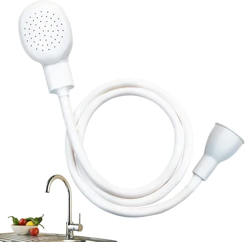 Manguera de rociado de goma para fregadero, accesorio de manguera de fregadero para llave portátil de fregadero, rociador de champú para perros,