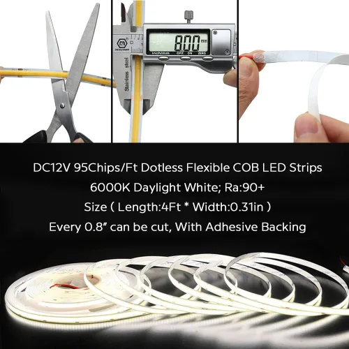 Miniatura 5 de Luces Inteligentes para Escaleras con Sensor de Movimiento, Kit de Iluminación para Escaleras Interiores ES32 Sensor PIR, 4 Pies de Ancho, Cortable