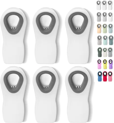 Miniatura 10 de Mr. Pen - Clips Magnéticos para Bolsas de Papas Fritas, Paquete de 6, Clips Grises para Bolsas de Papas Fritas, Clips para Bolsas, Clips para Tonos