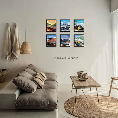 Miniatura 3 de MOCVSWO Impresiones artísticas para pared de automóvil, pósters de auto deportivo, impresiones artísticas de súper auto, pósteres de Fórmula Grand