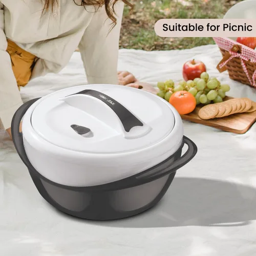 Miniatura 6 de Pinnacle Cacerola Grande Aislada con Tapa de 3.6 cuartos. Elegante Olla Caliente Calentador/Enfriador de Alimentos - Tazón Térmico para Servir