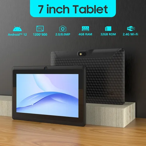 Miniatura 3 de ZZB Tablet 7 pulgadas Android Tablets 4GB RAM 32GB Almacenamiento 1024GB SD Expansión Tablets PC, Procesador Quad-core 1024x600 IPS HD Pantalla