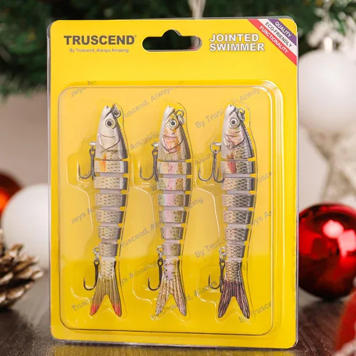 Miniatura 6 de TRUSCEND Swimmax - Señuelos de pesca realistas para agua salada y agua dulce, para trucha lucioperca, lucio, salmón azul, cebo, pesca de lubina