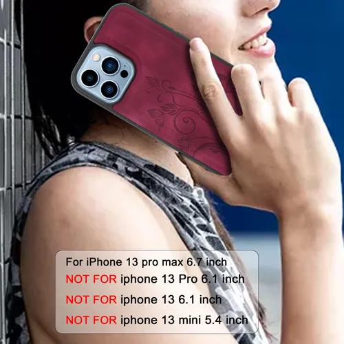 Miniatura 7 de Funda compatible con iPhone 13 Pro Max de 6.7 pulgadas 2021 [ranuras para tarjetas] Soporte para dinero en efectivo para tarjetas de identificación