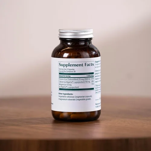 Miniatura 10 de ALGAECAL - Suplemento de calcio a base de plantas con vitamina D3 (1000 UI) para fortaleza ósea, contiene 13 minerales que apoyan la salud ósea