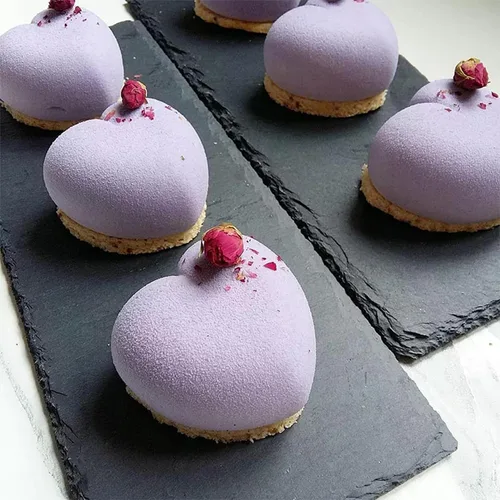 Miniatura 5 de OCPO KITCHEN Moldes de silicona con forma de corazón 3D para hornear pasteles de mousse, molde de silicona 3D para dulces, pastelería, chocolate