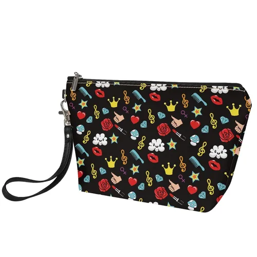 Miniatura 5 de AFPANQZ Bolsas de maquillaje de viaje personalizadas para mujeres y niñas, bolsa de almacenamiento de artículos de tocador, bolso al aire libre