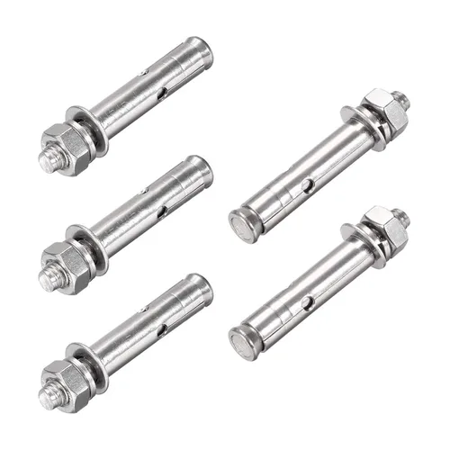 Miniatura 11 de 5 piezas de pernos de expansión de acero inoxidable 304 M6 x 1.969 in 304, tornillo de expansión hexagonal externo, anclaje de manguera, cubierta