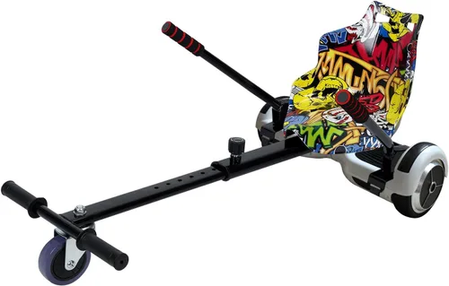 Miniatura 6 de Accesorio de Kart Hoverboard para niños y adultos, compatible con aeropatinetas de 6.5 a 10 pulgadas, seguro, ajustable y fácil de montar