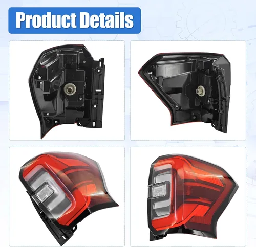 Miniatura 6 de Luz trasera LED roja compatible con Ford Expedition 2022 2023 2024 2025 lado derecho del pasajero reemplazo NL1Z13404-F NL1Z-13404-B