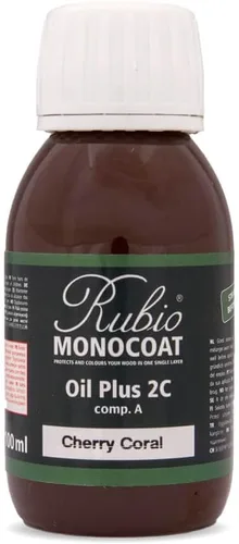 Miniatura 101 de Rubio Monocoat Muestra de Acabado de Aceite para Madera - Puro Aceite Plus Parte A Aceite de Linaza de Secado Rápido y Ecológico para Uso Pure