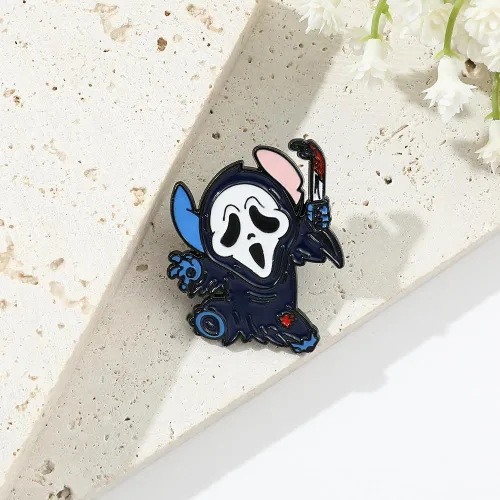 Miniatura 3 de Ohana - Alfileres esmaltados de puntada de anime Ohana Means Family Stitch Pines de solapa para mujeres, hombres, niñas, niños, broche, mochila