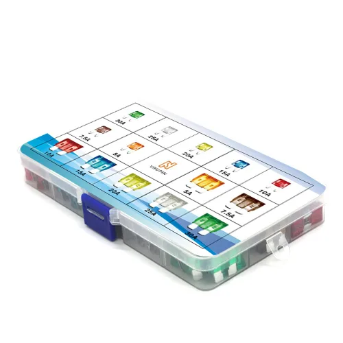 Miniatura 6 de Vrupin Juego surtido de fusibles de automóvil, kit de fusibles para automóvil, fusibles automotrices tipo cuchilla, estándar y mini