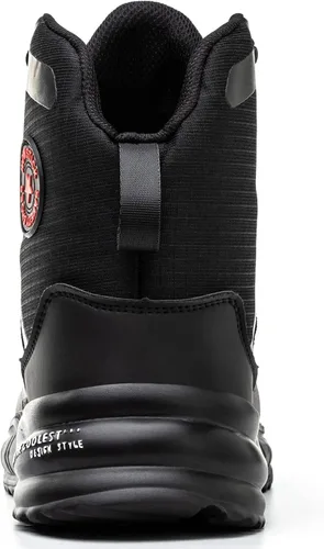 Miniatura 3 de ORISTACO Botas de acero con punta de trabajo de seguridad de tela ligera construcción zapatillas