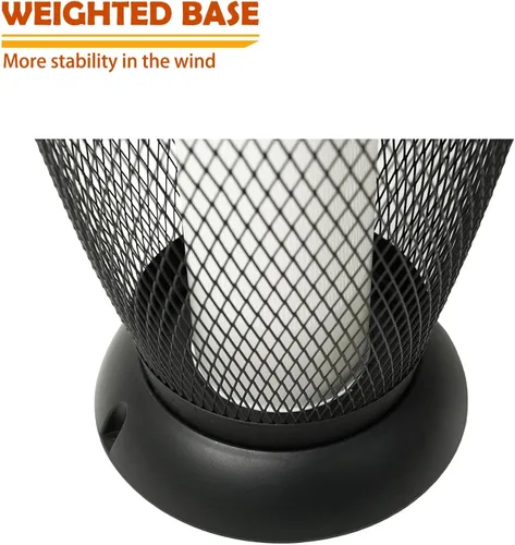 Miniatura 8 de Solar Yard Lámpara solar de pie para exteriores, pantalla de alambre de metal, linterna LED moderna parpadeante para exteriores, resistente a