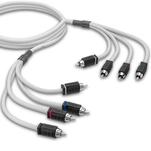 Miniatura 2 de DS18 MOFCR-1F2M 1 Hembra 2 Macho Altavoz de Audio para Coche Marino Estaño OFC RCA Y Splitter Adaptador Cable Conector