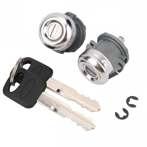 Miniatura 7 de Cilindro de cerradura de puerta con juego de llaves compatible con Ford F150 1997-2011 F250 1997-99 F350 Super Duty 1998-2016 - Sustituye a