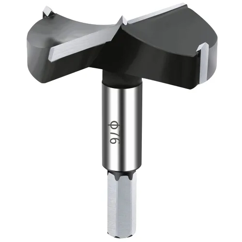 Miniatura 14 de Broca Forstner de carburo de 1/4 pulgada, broca Forstner con punta de carburo de 6 mm para madera dura, juego de sierras de perforación para madera
