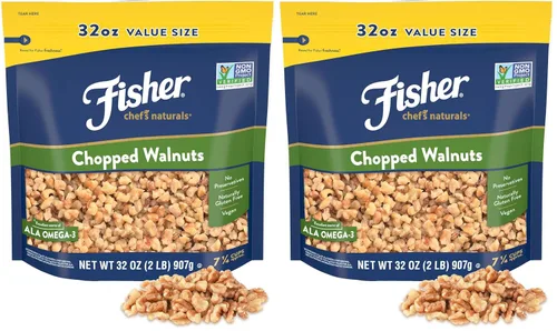 Miniatura 15 de Fisher - Nueces picadas, 16 onzas, nueces cultivadas en California, sin sal, naturalmente sin gluten, sin conservantes, sin OMG