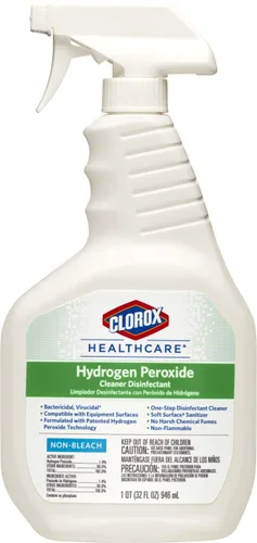 Desinfectante limpiador en spray de peróxido de hidrógeno Clorox Healthcare, mata los norovirus, 32 fl. oz., 1