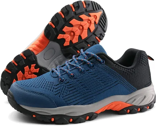 Miniatura 3 de JABASIC Zapatos de senderismo para mujer tenis de senderismo de punto para exteriores