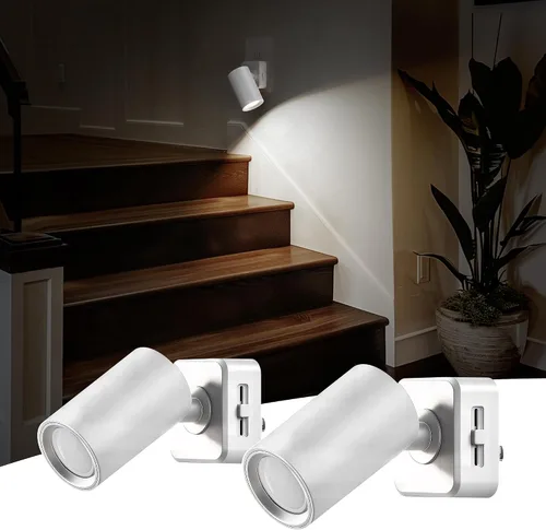 Miniatura 11 de L LOHAS LED Luces nocturnas enchufables a la pared, [paquete de 2] focos de pared para interiores con sensor de luz, luces nocturnas ámbar