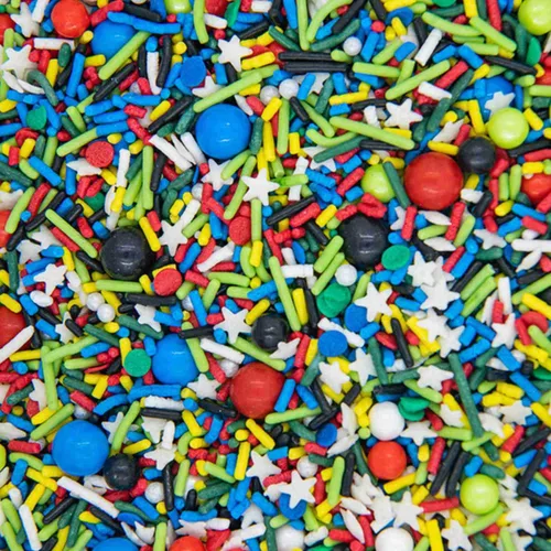 Gránulos de superhéroes para decoración de pasteles, galletas, cupcakes y hornear, decoraciones comestibles para pasteles de superhéroes en Comic