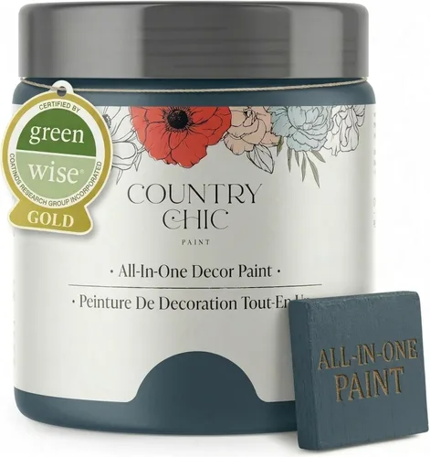 Miniatura 54 de Country Chic Pintura todo en uno estilo tiza para muebles, gabinetes, decoración del hogar, ecológica, acabado mate, imprimación incorporada y capa