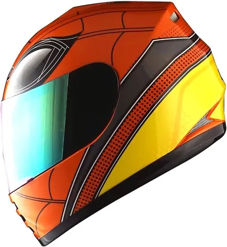 Miniatura 10 de WOW Casco integral para motocicleta, bicicleta urbana BMX MX para niños: HKYB15 Araña roja