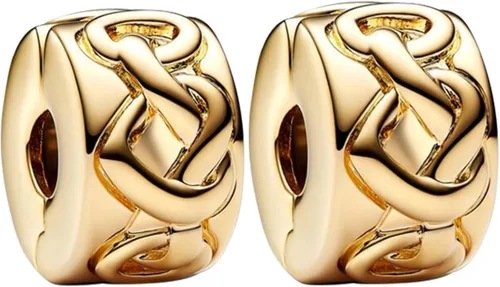 Miniatura 51 de Dijes de plata de ley 925 con diseño de oso dorado para mujer, pulseras y collares, regalos para familiares y amigos, 3 piezas/paquete