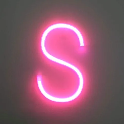 Miniatura 22 de Letrero de neón, letras de neón, letras del alfabeto de neón iluminadas, letras con luces LED, letras de marquesina iluminadas, batería, USB, rosa