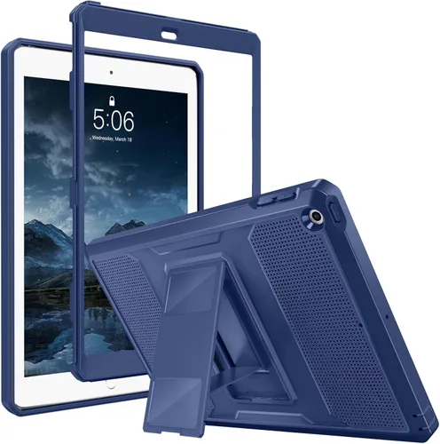 Miniatura 20 de MoKo Funda Compatible con iPad 9.7 de 2018/2017 6ª/5ª Generación - [Resistente] Funda Híbrida Protectora de Cuerpo Completo a Prueba de Golpes