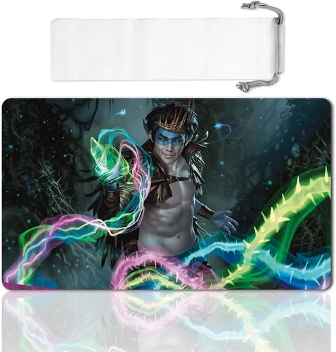 Miniatura 28 de Juego de mesa MTG Playmat Games Tamaño 60X35 cm CCG Compatible para MTG CCG RPG Juego de cartas coleccionables (Ajani Steadfast)