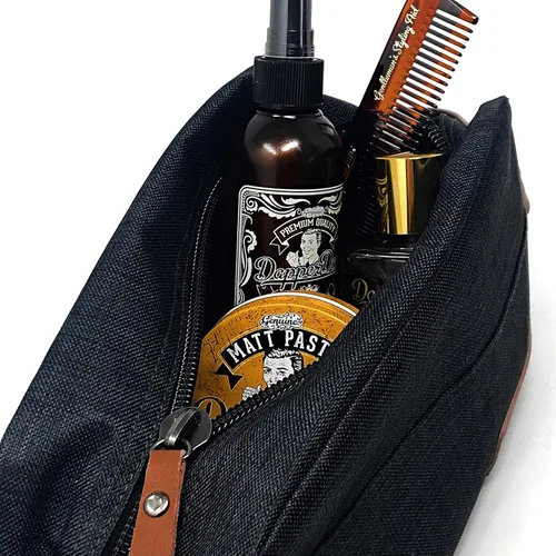 Miniatura 4 de Dapper Dan Organizador de artículos de tocador, bolsa de aseo de viaje para hombre, organizador de artículos de tocador de viaje (vacío), 14.11 oz