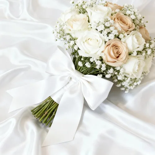 Miniatura 4 de Cinta de satén de 1-1/2 pulgadas x 100 yardas, cinta blanca de seda ancha con carrete, ideal para envolver regalos, ramos florales, manualidades