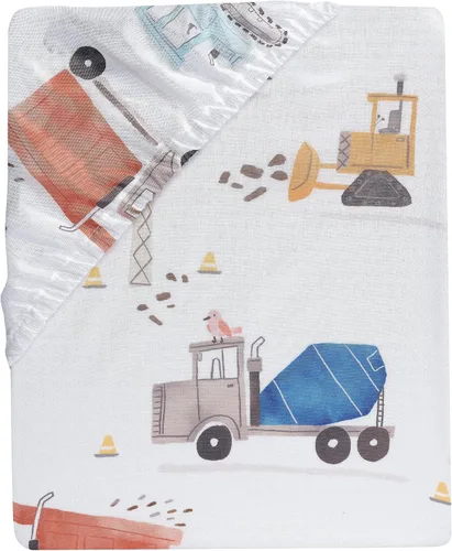 Miniatura 8 de Bedtime Originals Construction Zone - Juego de ropa de cama de 3 piezas para cuna de bebé