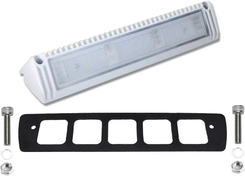 Miniatura 3 de Raycharm Luminaria de inundación LED exterior de 13 pulgadas, haz de ángulo descendente de 40°, blanco frío de 6000 K, 12 V/24 V CC, salida de alto