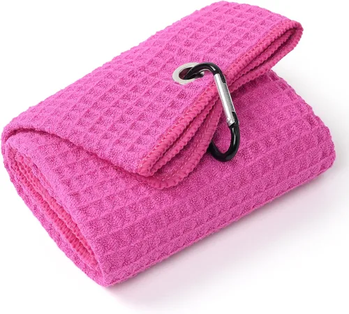 Miniatura 28 de Mile High Life Premium Waffle-Weave Golf Towel 16" X 24" Extra Absorbent & Quick-Dry Ultra-Soft Microfiber Carabiner Clip Multi