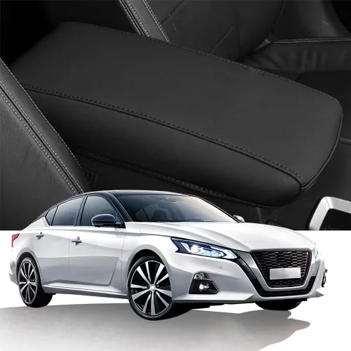 Blazeray Funda de cuero para consola central automotriz para Nissan Altima 2019 2020 2021 2022 2023, de piel, impermeable, antiarañazos, funda para