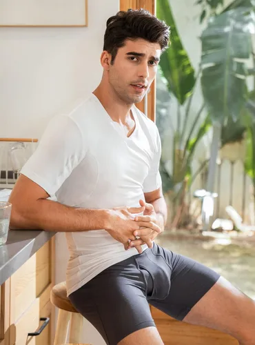 Miniatura 8 de DAVID ARCHY Men's Undershirt with Underarm Sweat Proof Pads, Bamboo Rayon T-Shirt Odor Defense Tees for Men, 2-Pack