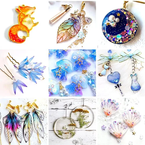 Miniatura 5 de Resina UV Cristal Transparente y Dura de Fórmula Mejorada Ultravioleta de Curado Rápido para Joyería, Artesanía y Decoración, Pegamento Duro