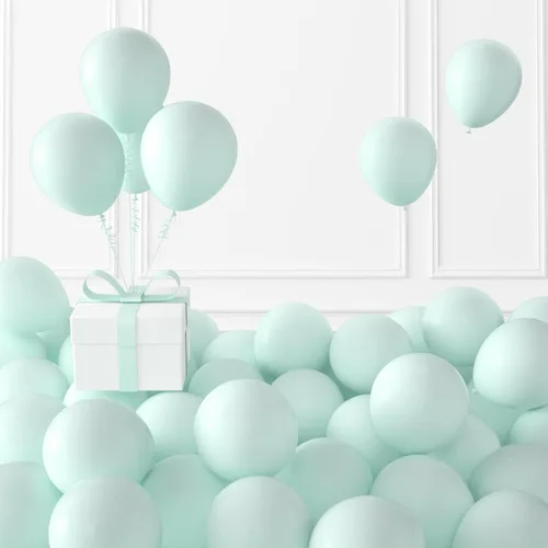 Miniatura 76 de KALOR Globos dorados champagne, 100 piezas de 5 pulgadas de globos mini de látex mate para arco de guirnalda de globos, decoración de cumpleaños